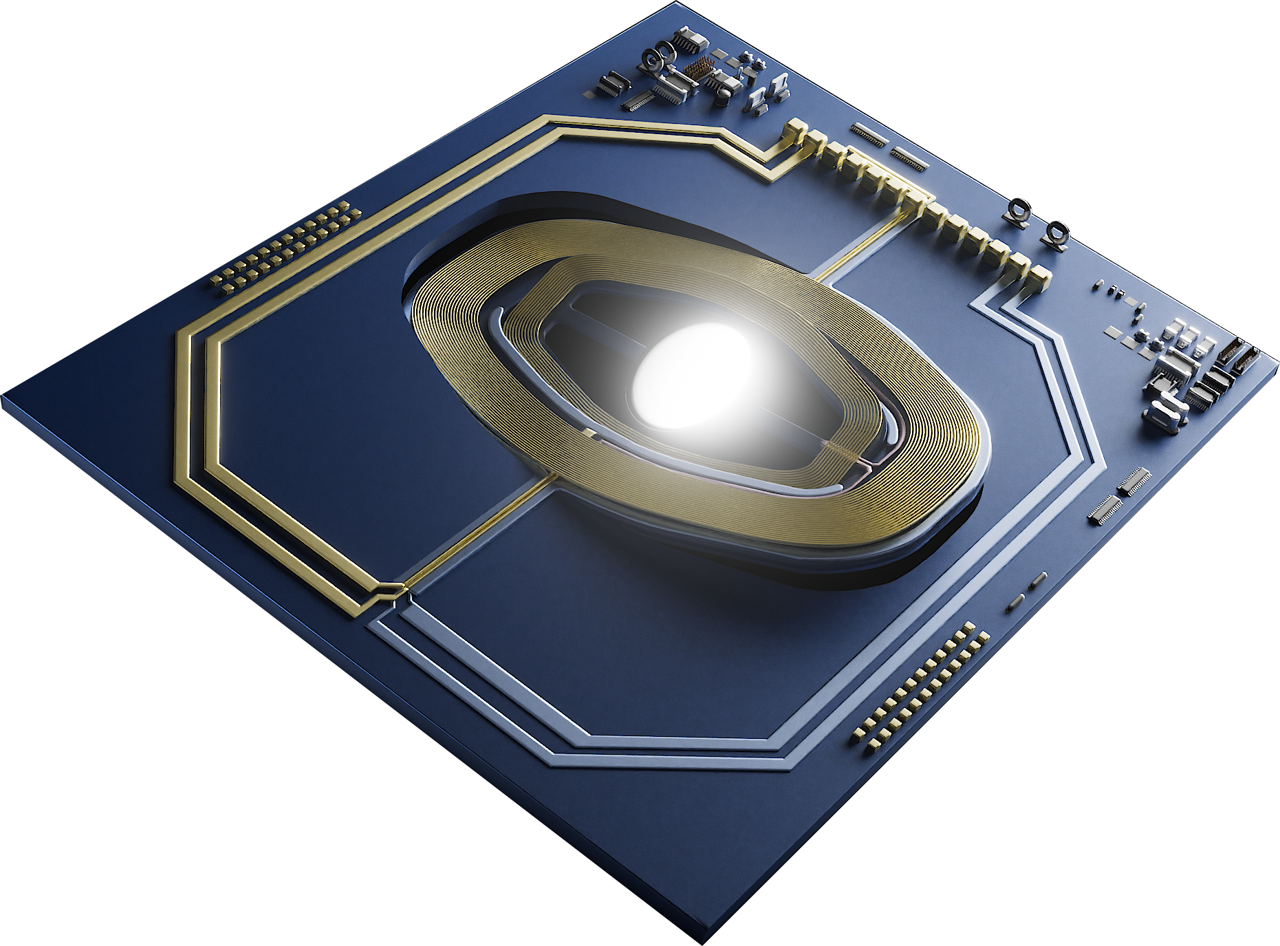 MEMS optical chip rendering