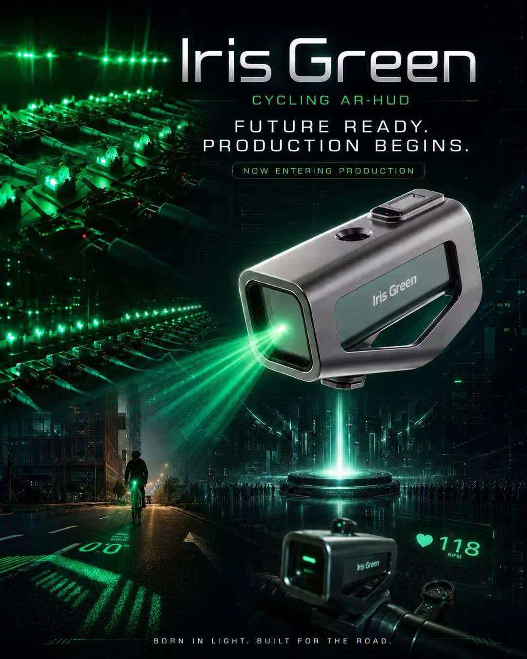 IRISGreen launch visual and product projection artwork